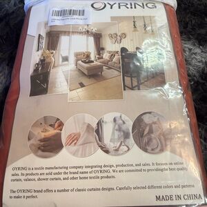 Ring Elegant Brown Curtains